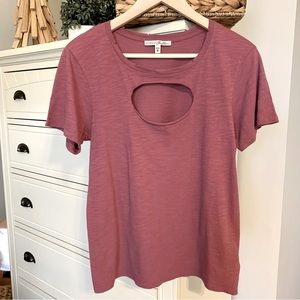 Express One Eleven Keyhole Tee